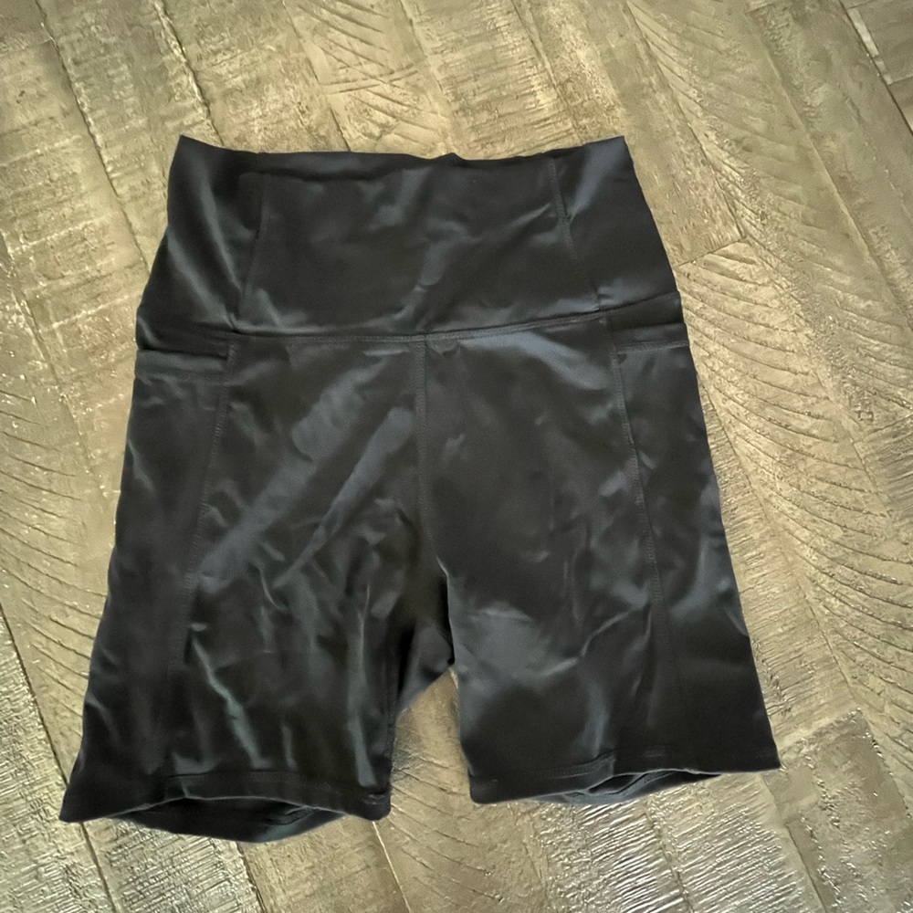 Black Women's High-Waisted Biker/Workout Shorts